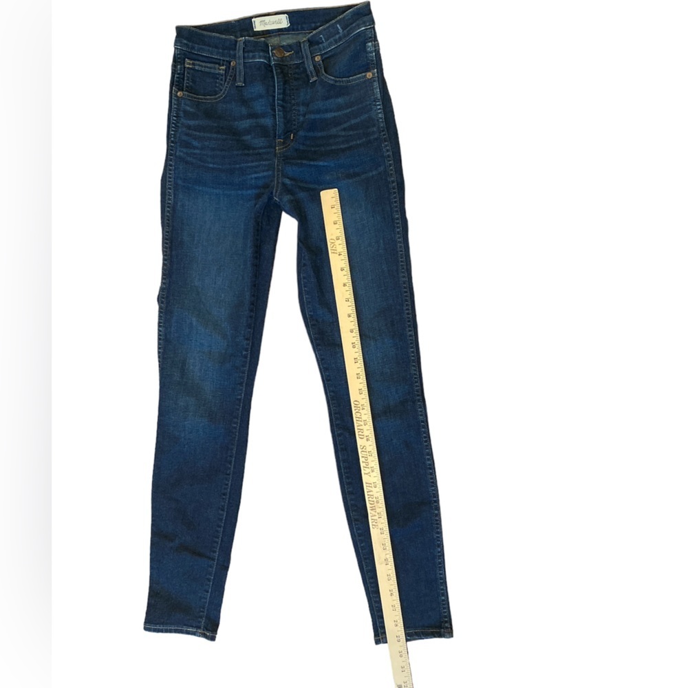 Madewell Tall 10" High-Rise Skinny Jeans in Hayes Wash size 26T - Picture 4 of 6
